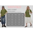 thumbnail image 7 of MOYIKO Womens Oversized T Shirts Crew Neck Short Sleeve Summer Trendy Tops Loose Fit Tee, 7 of 7