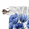 thumbnail image 4 of Blue Tulip Valances for Windows Farmhouse Kitchen Curtains Valances Rod Pocket Valance Curtains for Kitchen Windows Spring Floral Botanical Blossom Motif Window Valances for Bathroom Bedroom 54"x18", 4 of 6