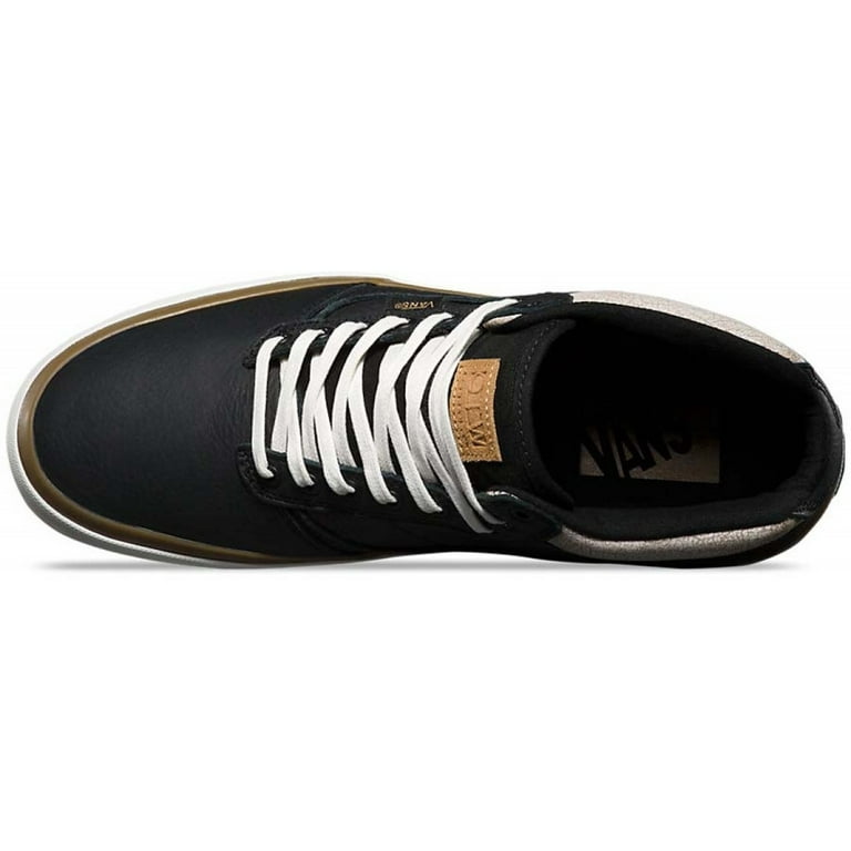 Vans Men s Bedford Crackle Black Marshmallow Ankle High Leather