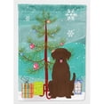 thumbnail image 1 of Carolines Treasures BB4181GF Merry Christmas Tree Chocolate Labrador Flag Garden Size, 1 of 3