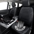 thumbnail image 3 of Fundas de cuero para asientos delanteros CAR PASS, 2 unidades, color negro, 3 of 7