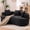 Black, variant on 80" Curved Loveseat for Small Spaces, Grey Curved Couches for Living room, Compression Sofa in a Box with 2 Pillows, Small Couch for Bedroom with Wide Armrest & Memory Foam, No Assembly Required
