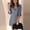 X-181Grey, variant on YMNXA Womens Summer Dress 3/4 Sleeve V Neck Solid Color Comfortable Stylish Relaxed Fit Dresses For Casual Daily Wear,Black,L