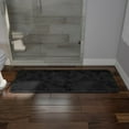 thumbnail image 2 of Somerset Home Microfiber Memory Foam Bathmat, Oversized Padded Nonslip Accent Rug, Black, 2 of 6