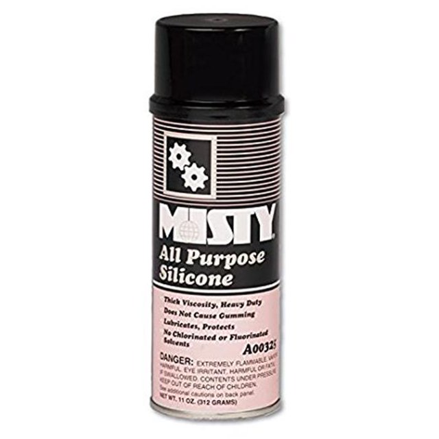 Misty 1002092 11 oz All-Purpose Silicone Spray Lubricant Aerosol Can - 12 Per Case
