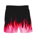 thumbnail image 5 of Midsumdr Mens Shorts 2025 Summer Fashion Flame Printing Hawaiian Beach Shorts Casual Loose Plus Size Outdoor Travel Shorts, 5 of 7