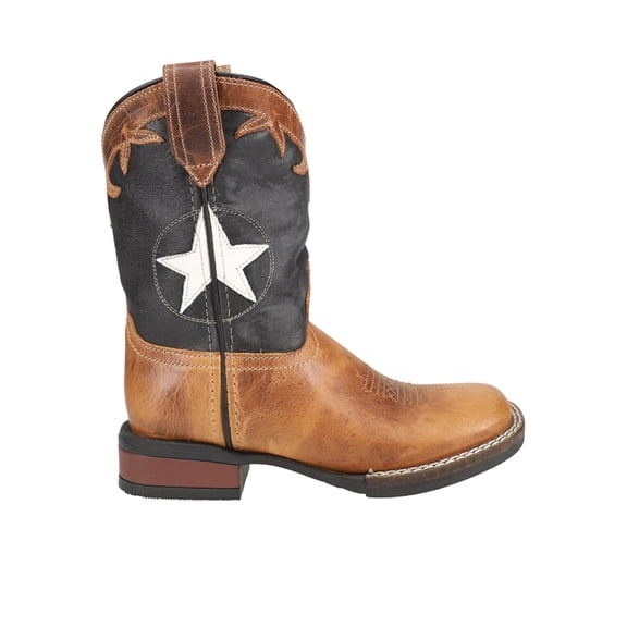 Roper Girls Monterey Star Square Toe Cowboy Mid Calf Boots