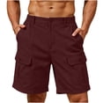 thumbnail image 3 of Jsaierl Cargo Shorts for Men Plus Size Multi Pockets Shorts Outdoor Casual Shorts Comfortable Workwear Cargo Shorts, 3 of 8