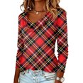 thumbnail image 3 of Women's Floral Print Casual Fashion Long Sleeve Pullover Blouse Loose Comfortable Top for Daily Wear Spring Fall Outfit, 3 of 4