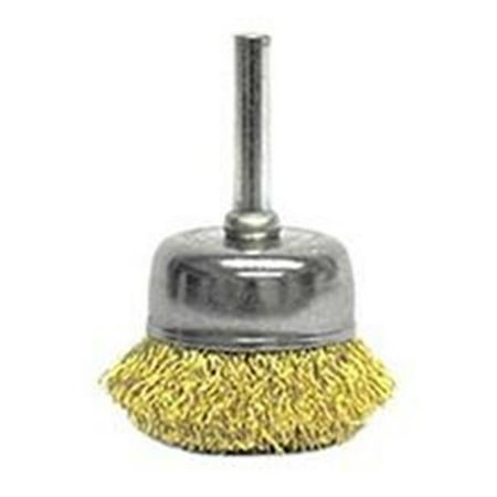 UPC: 0012382143107 | Weiler 804-14310 1.75 in. Crimped Wire Utility Cup Brush- 0.006 in. Fill Dia.