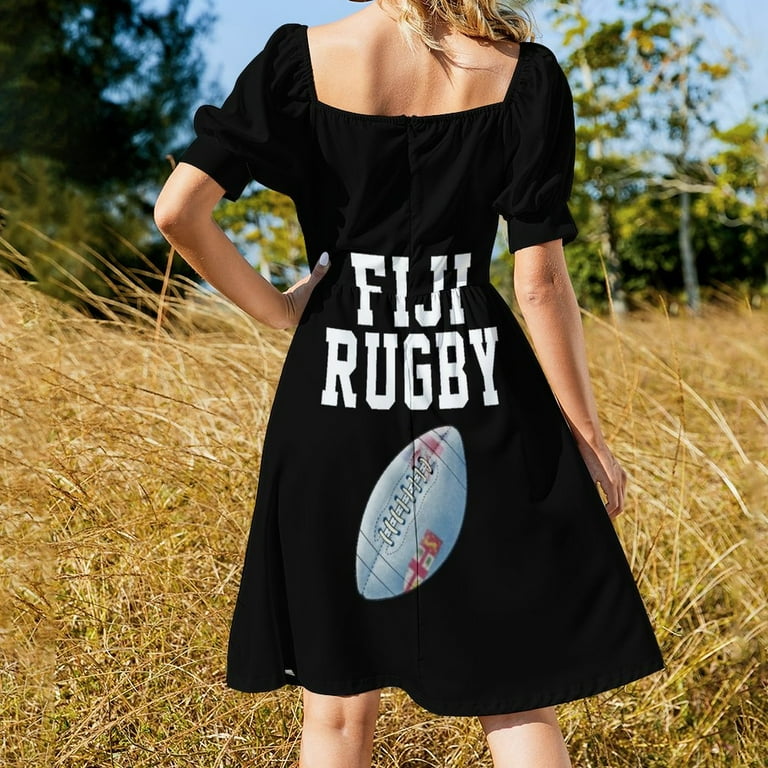 Fiji Rugby Sleeveless Dress loose women's dress elegant guest wedding dress  dresses korean style - Walmart.com