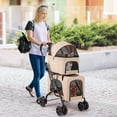 thumbnail image 2 of Gymax Double Pet Stroller for 2 Dogs or Cats w/ 2 Detachable Carriers Safety Belt, 2 of 10