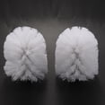 thumbnail image 2 of Accesorios de Baño de Repuesto de Repuesto Cepillos de Limpieza de Inodoro de Plástico Liso Porta Cabezales Blanco (6X Cabezas Blancas), 2 of 8
