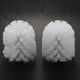 thumbnail image 2 of Accesorios de Baño de Repuesto de Repuesto Cepillos de Limpieza de Inodoro de Plástico Liso Porta Cabezales Blanco (6X Cabezas Blancas), 2 of 5