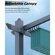 thumbnail image 4 of Pérgola de Aluminio 10x10 pies con Toldo Ajustable, Estructura Reforzada para Jardín, Patio y Terraza, Color Caqui, 4 of 7