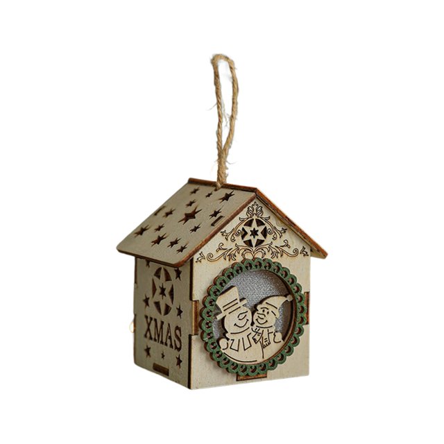 Christmas Tree Decorations Christmas Tree Decoration Led Light Wooden House Decoration Christmas Decoration Environment Decoration Site Layoutchristmas Tree Lights
