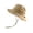 A-Khaki, variant on Unisex Fedora Wide Brim Hat Classic Beach Style Outdoor Sun Lightweight Travel Headwear For All Seasons, A-Black