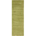thumbnail image 1 of Unique Loom Solo Collection Solid, Plush, Kids, Modern Area Rug, 2' 2 x 6' 7 Runner, Light Green, 1 of 2