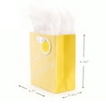 Hallmark Small Yellow Gift Bag with Tissue Paper (Hello Sunshine