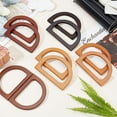 thumbnail image 4 of 10Pcs 5 Colors Wood Bag Handles Letter D Shape Mixed Color 12x8.5x0.93cm Inner Diameter: 6x9cm 2pcs/color, 4 of 5