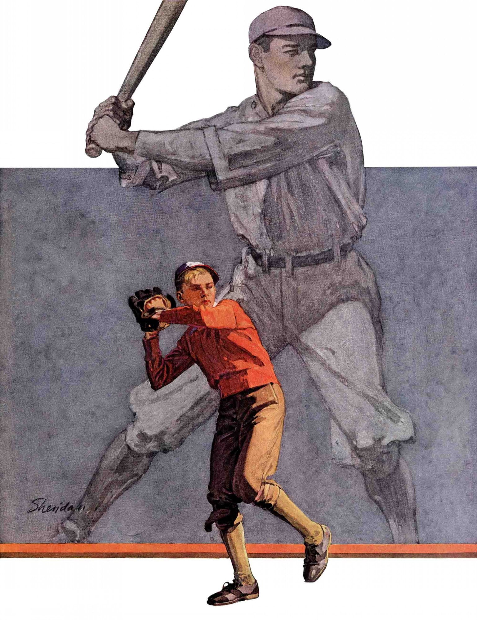 Marmont Hill Shadow Batter by John E. Sheridan Painting Print on Canvas