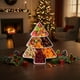 thumbnail image 5 of Bandeja de plástico con forma de árbol de Navidad | 3 compartimentos Bandeja para servir caramelos de fruta | Plato para fiesta navideña | Organizador de centro de mesa de 10x7,2x1,18 pulgadas, 5 of 8