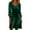 A21 Army Green, variant on Velvet Dress for Women, Long Sleeve Sequin Cuff A Line Midi Dresses with Cowl Neck, Elegant Evening Party Wear