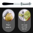 thumbnail image 3 of LYCAQL All In One Multifunctional Vegetable Peeler 4 in 1 Julienne Peeler Vegetable Peeler Veggie Peelers for Kitchen Potato kitchen Pear Tomato Cucumber, 3 of 9