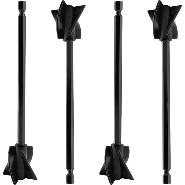 4Pcs Resin Mixer Paddles Epoxy Mixer Attachment Paint Stirrer Drill