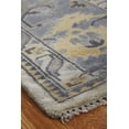 thumbnail image 3 of K2 Floor Style Umbria Ivory/Light Blue Hand Made Wool Area Rug, 3 of 5