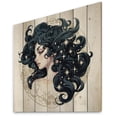 thumbnail image 2 of Designart "Warrior of the Spirit II" Astrology Print on Natural Pine Wood, 2 of 5