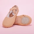 thumbnail image 2 of TFEOQRY Ballet Shoes for Girls Soft Sole Non Slip Elastic Straps Canvas Dance Slippers, 2 of 9