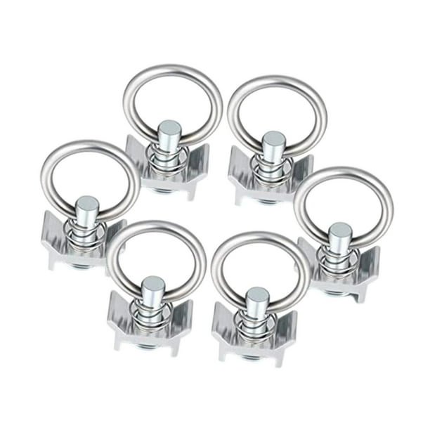 Accesorio de perno simple para riel en L Amarre para riel en L Fácil instalación Control de carga Keeper 6 piezas