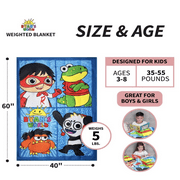 Ryans World 5 lb. Kids Weighted Blanket, 40 x 60