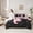 Black Charcoal, variant on Manfei Abstract Oil Painting Bedding Comforter Set 7 Pieces, Pink Gold Ombre Queen Bedding Sets, Watercolor Brush Strokes Queen Sheet Sets, Lightweight Room Decor