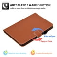 thumbnail image 2 of Dteck for ipad 10th Gen 10.9" 2022 Case, Slim Lightweight Shockproof PU Leather Folio Flip Stand Case with Card Slots Auto Wake Sleep Smart Cover for iPad 10th Generation,Brown, 2 of 7