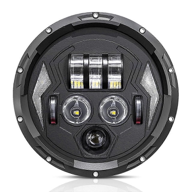 R8 7 Inch LED Headlight IP67 Waterproof Off Road Vehicle Devil Eye DRL Turn Signal Lamp