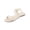 Beige, variant on Summer Womens Sandals Flat Sandals with Elastic Straps,Open Toe Slip-On Shoes