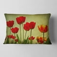 thumbnail image 2 of Grunge Flowers Background' Floral Throw Pillow, 2 of 5