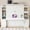 Antique White, variant on Queen Size Murphy Bed with Desk & Storage, Space-Saving Wood Wall Bed with Cabinets & Drawers, Dark Brown