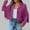 Hot Pink, variant on Turilly Women’s Faux Suede Leather Cowboy Style Coat Long Sleeve Tassels Cardigan Coat