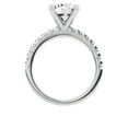 thumbnail image 4 of Unique Moments 3 Ct Diamond Solitaire With Accents Round Engagement Ring 10k White Gold, 4 of 6