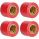 thumbnail image 1 of 4pcs Electrical Tape Electrician Pvc Waterproof Film Electrical Insulated Sealing Tape,4.4cm Wide,11m Long(red), 1 of 5
