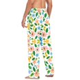 thumbnail image 3 of FORMRS Mens Pajama Pants with Pockets Sleepwear Lounge Bottoms Sizes S-2XL, Retro Blue Floral, 3 of 7