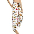 thumbnail image 2 of Xecao Fast Food Women's Straight Lounge Pajama Pants: The Epitome of Relaxed Sleepwear, 2 of 9