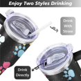thumbnail image 5 of Personalized Dog Lover Gift Idea - 40oz Insulated Tumbler with Straw for Women - Non-Slip Handle Coffee Travel Cup, 5 of 7
