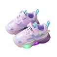 thumbnail image 3 of TOWED22 Toddler Shoes Kid Shoes with LED Light Up Shoes Shiny Toddler Sneakers Girl Shoes Light Up Shoes for Girls Boys for Christmas Birthday Purple,5.5-6 Years, 3 of 7