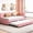 Pink, variant on Cozy Linen Backrest - Upholstered Twin Daybed with Trundle for Couples