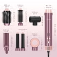 thumbnail image 4 of PARWIN PRO BEAUTY Dual Voltage 7-in-1 Hair Dryer Brush Styler, Hot Air Multi-Styler with Flyaways & Air Straightener & 28mm Auto Wrap Curlers for Frizz-Free, No Heat Damage, Cosmic Blush, 4 of 11