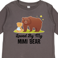 thumbnail image 4 of Inktastic Mimi Bear Loves Me Grandbaby Gift Boys or Girls Long Sleeve Toddler T-Shirt, 4 of 5